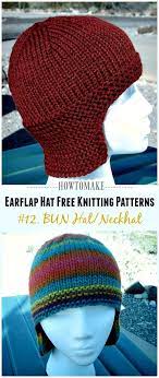 Earflap Hat Free Knitting Patterns Crochet Knitting In 2021 Knitting Patterns Free Hats Knitted Hats Knitting