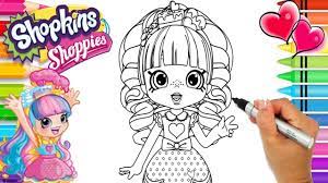 This color book was added on 2018 02 16 in shopkins coloring page and was printed 730 times by kids and adults. Shopkins Shoppies Rainbow Kate Coloring Page Shoppies Coloring Book Shoppies Wild Style Youtube