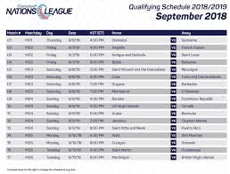 Schedule Confirmed For Qualifying Phase Of The Concacaf Nations League Ieyenews