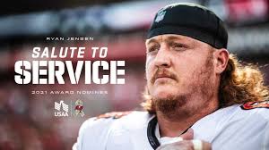 Buccaneers Center Ryan Jensen Nominated for NFL Salute to Service Award,  Presented by USAA