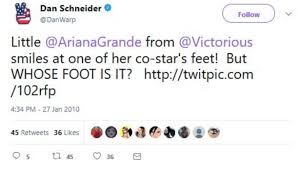 Dan the foot man schneider 06.03.2020 · dan schneider is a tv producer who was responsible for creating nickelodeon shows like the amanda show with amanda bynes, drake & josh, zoey 101, icarly, victorious and it's spin off with ariana grande called sam & cat. Those Troubling Dan Schneider Rumors Haven T Gone Away