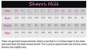 Our blouses come in small, medium and large. Sherri Hill Dress Size Chart Frian