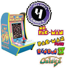 These authentic retro arcade games feature a regular or speedy version of ms. Ms Pac Man Counter Cade 4 Games In 1 Arcade1up 815221023031