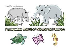 .anak dapat mewarnai gambar pl: Gambar Mewarnai Hewan Semesta Ibu Free Download