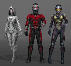 The wasp's suit is red when she initially enters the quantum zone after shrinking to fit between the molecules to deactivate the missile. Ant Man Ghost Wasp By Ishikahiruma On Deviantart