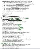 via sad and useless you may also like so fresh and so clean clean rap lyrics outkast art digital | etsy. Rap Song Poetry Worksheets Teachers Pay Teachers