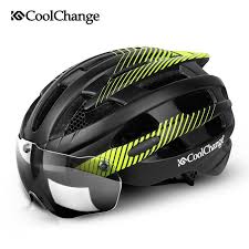 Coolchange Fahrradhelm Mit Licht Winddicht Glaser Fahrradhelm Mtb Insektennetz Angeformten Manner Frauen Fahrrad Helm Bicycle Women Cycling Helmet Helmet