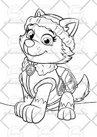Paw patrol everest coloring page | free printable coloring pages Paw Patrol Everest Paw Patrol Coloring Pages Paw Patrol Coloring Christmas Coloring Pages
