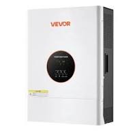 Inversor solar híbrido VEVOR de 6000 W y 48 V, fase dividida de 120 V/240  V, controlador solar MPPT integrado de 120 A, inversor de potencia de onda  ...