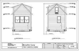 Breathe Easy East West Elevations Tiny Green Cabins Tiny House Floor Plans Tiny House Plans Tiny House Loft
