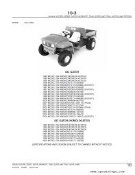 John deere gator 2020 wiring diagram. John Deere 4x2 6x4 Gas Diesel Gator Utility Vehicle Parts Catalog