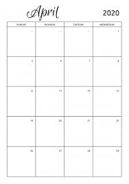 2020 pdf calendar templates a free printable 2020 monthly pdf calendar with previous and next month reference at the top in a landscape template. Printable 2020 Calendars Templates Download Pdf
