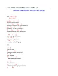 Media asia production sdn bhd ℗ & © 2016 mapmusic. Chord Dan Lirik Lagu Bunga Citra Lestari Aku Bisa Apa By Chord Zila Issuu
