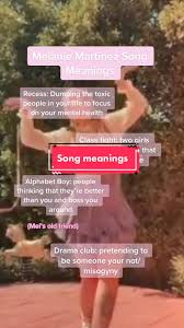 Crybaby realized that, so with this song, she is . Discover Melanie Martinez Recess Meaning S Popular Videos Tiktok