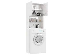 Vidaxl Meuble De Machine A Laver Blanc Brillant 64x25 5x190 Cm 800033 Vente De Vidaxl Conforama