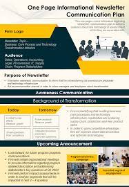 These are then sent out through email to employees, customers, members, or just about everyone who may be interested in knowing about these activities. Top 6 One Page Newsletter Templates To Subscribe To The Slideteam Blog