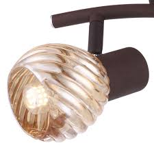 Die menschen der moderne leben in einer erleuchteten welt. Led Deckenstrahler Glaskugel Amber Rostfarben Becky Etc Shop