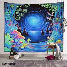 Indian mandala tapestry hippie gypsy wall hanging bohemian throw dorm decor 3d. Tapestry Wall Hanging Bedspread Cave Trippy Hippie Gypsy Psychedelic Art Decor Buy From 10 On Joom E Commerce Platform