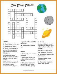 Solar System For Kids Activity Crossword Puzzle Worksheet Includes The Names Of The Planet Solar System Worksheets Solar System For Kids Solar System Lessons
