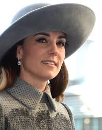 Kate wears a grey Erdem coat for the 2016 Commonwealth Day Observance  Service