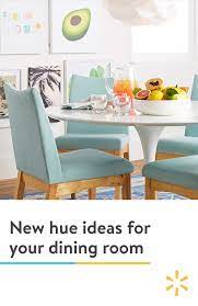 Why Play It Safe When You Can Play With Color Colorful Cushioned Dining Chairs And Dining Room Colors Interior Paint Colors For Living Room Dining Room Decor