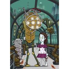 Bioshock Big Daddy And Little Sister Art Big Daddy And Little Sister Being V Cute Together Moonlightalchemist Suggested This A While Back And Finally Sat Character Design Bioshock Little Sisters