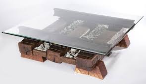 Railroad Tracks Coffee Table In 2020 Coffee Table Coffee Table Design Table