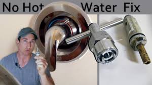 Shower Valve Cartridge Replacement No Hot Water Fix Youtube