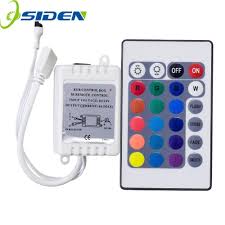Osiden Dc12v 24 Keys Ir Remote Rgb Controller For Smd3528 5050 5730 5630 3014 Rgb Led Strip Lights Mini Control Rgb Led Strip Lights Led Strip Lighting Rgb Led