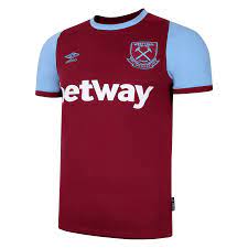 + вест хэм юнайтед west ham united u23 west ham united u18 west ham united молодёжь. Umbro West Ham United Herren Heim Trikot 2020 21 Dunkelrot Hellblau Fussball Shop