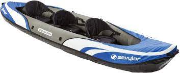 Three person kayak measures 147 x 37 (373.4 cm x 94 cm) and is nmma certified to hold up to 490 lbs. Amazon Com Sevylor Big Basin 3 Person Kayak Blue Boating Equipment Sports Outdoors