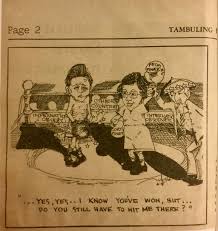 Title Cory S People S Power 1986 Satirical Cartoon Depicting The Deposed President Satirical Cartoons President Of The Philippines Corazon Aquino