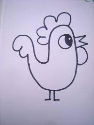 Comment dessiner un coq et une poule simplement - Domi Dessins et Peintures