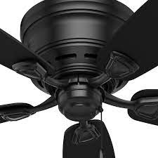 This hunter flush mount ceiling fan with remote control might make a little bit of noise but it is worth it if you can forgo the noise for the great comfort that of this ceiling fan bracket is too long and it can't mount in there which you definitely need both sides attached so i'm going to use basically just like a. 48 Sea Wind 5 Blade Flush Mount Ceiling Fan With Pull Chain Black Ceiling Fan Outdoor Ceiling Fans Ceiling Fan