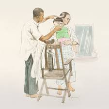 Back Alley Barbers Used To Operate Along The Five Foot Ways Of Shophouses Particularly Along Barber Street Previously A B Old Things Street Scenes Old Street