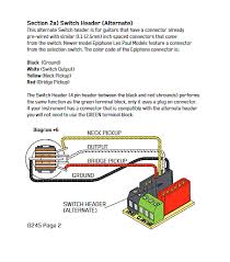 Epiphone les paul traditional pro wiring diagram. Emg 245d For 2 Pickups In Out Battery Buss Switch Reverb