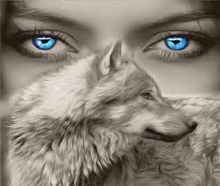 Black And White Wolf Tattoo With Blue Eyes Pin On Wolf Love