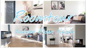 Über dem bett hängt ein bild. Roomtour Wohnzimmer Kuche Esszimmer Offenes Wohnen Die Siwuchins Youtube