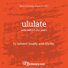 Get The Word Of The Day Ululate Dictionary Com Words Dictionary Words Unusual Words