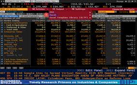 Downloading Data To Excel Bloomberg Terminal Libguides