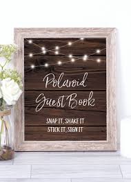 Rustic Photo Guest Book Sign Printable Rustic Guest Book Wedding Printables Guestbook Sign Lights Timber Wedding Signs Decor W32 Country Wedding Invitations Country Chic Wedding Invitations Photo Wedding Invitations