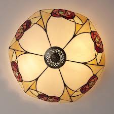 Fall in love with our designs, learn from our experience and lighting ideas. Tiffany Ceiling Lights Ingram Large Flush Ceiling Light Tiffany Lighting Direct