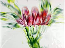 409 4 Flower Dips 24x30cm Youtube In 2020 Farben Mischen Creative Acrylfarbe