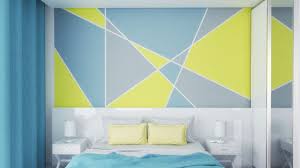 Choose a pattern that you like and a way that's easy for you: 10 Creative Geometric Wall Paint Ideas Roomdsign Com