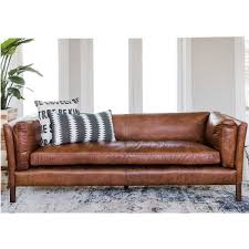 Finley Cognac Leather Sofa 82 Modern Leather Sofa Cognac Leather Sofa Modern Leather Couch