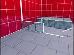 Montage Briques De Verre En Systeme Block Lock Travaux Salle De Bain Brique Mur Brique