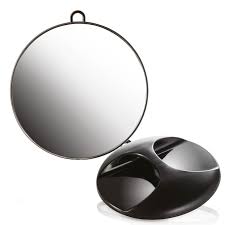 miroir coiffure rond poignée 29cm