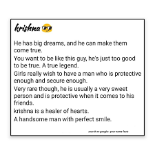 Krishna Name Facts Facts Names With Meaning Names