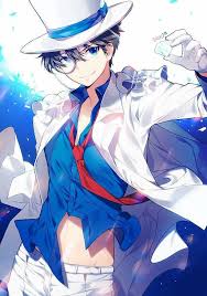 Kaito Kid Detective Conan Garotos Anime Anime Guys Beijo Anime