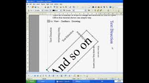 Additionally, mirror pictures either vertically or horizontally. Change Text Direction In Open Office Youtube